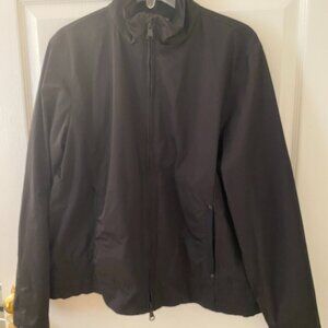 LRL Lauren Active - Black Windbreaker Jacket Rain Coat Women's Sz XL